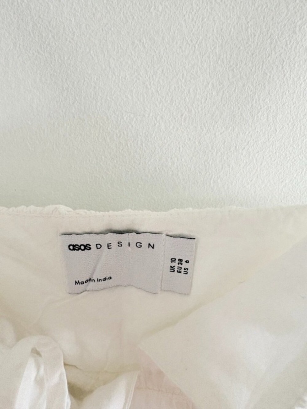 New ASOS White Smocked Bodice Spaghetti Strap Midi Dress-100% cotton - Picture 4 of 4